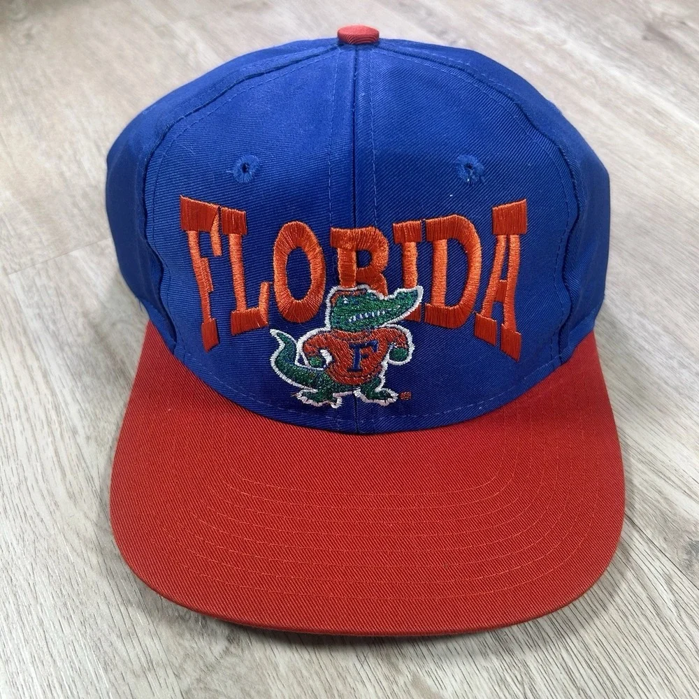 VTG Florida Gators Snapback Hat NCAA Collegiate Blue Orange Cap